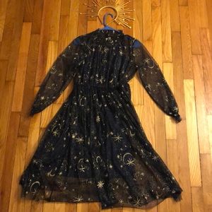 Constellation Starry Night Celestial dress and headband